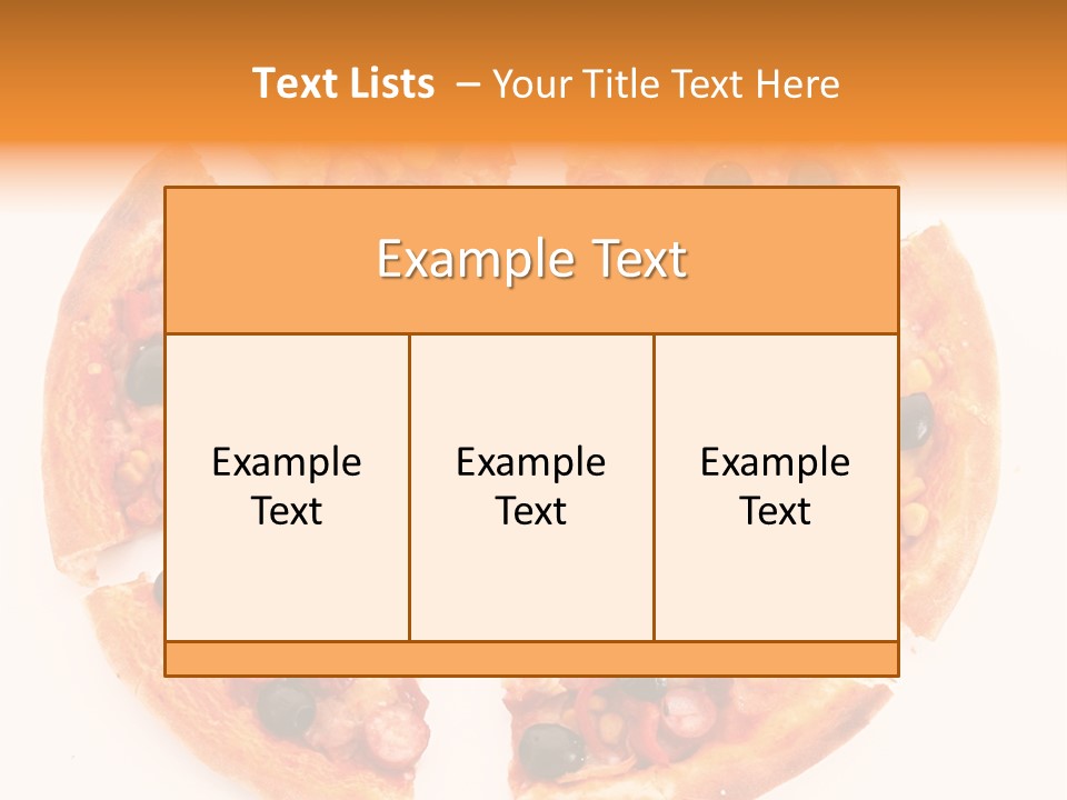 Pizza Hot Food PowerPoint Template
