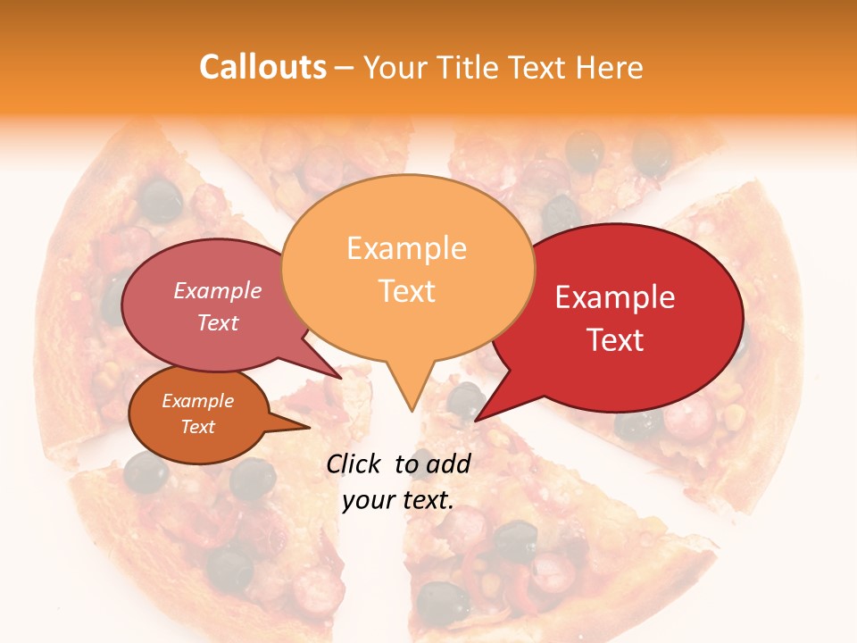 Pizza Hot Food PowerPoint Template