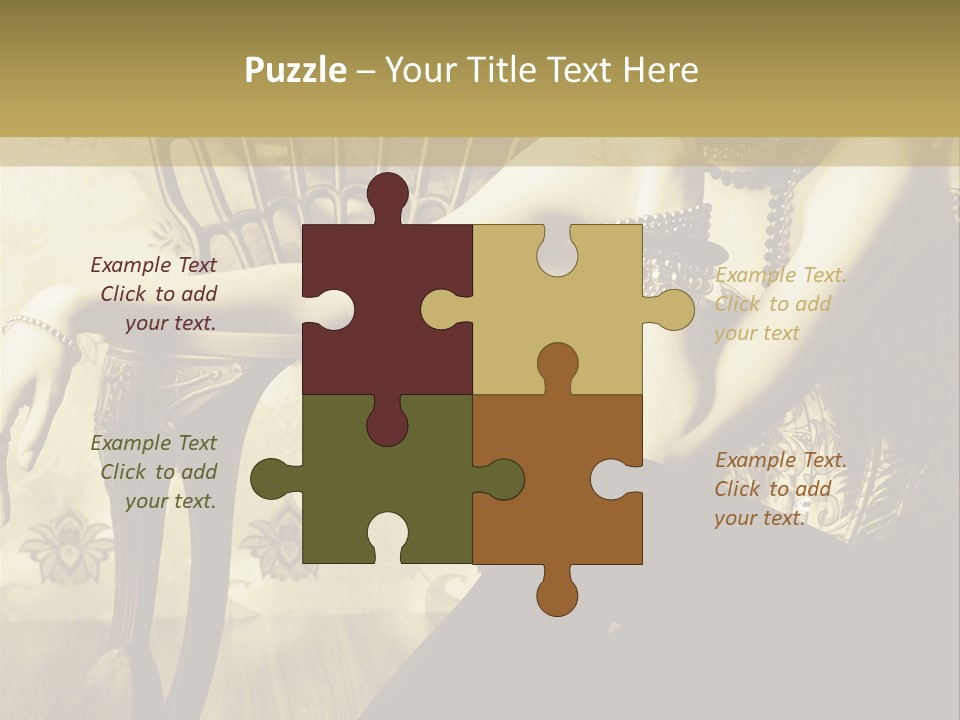 Elegant Model Romantic PowerPoint Template