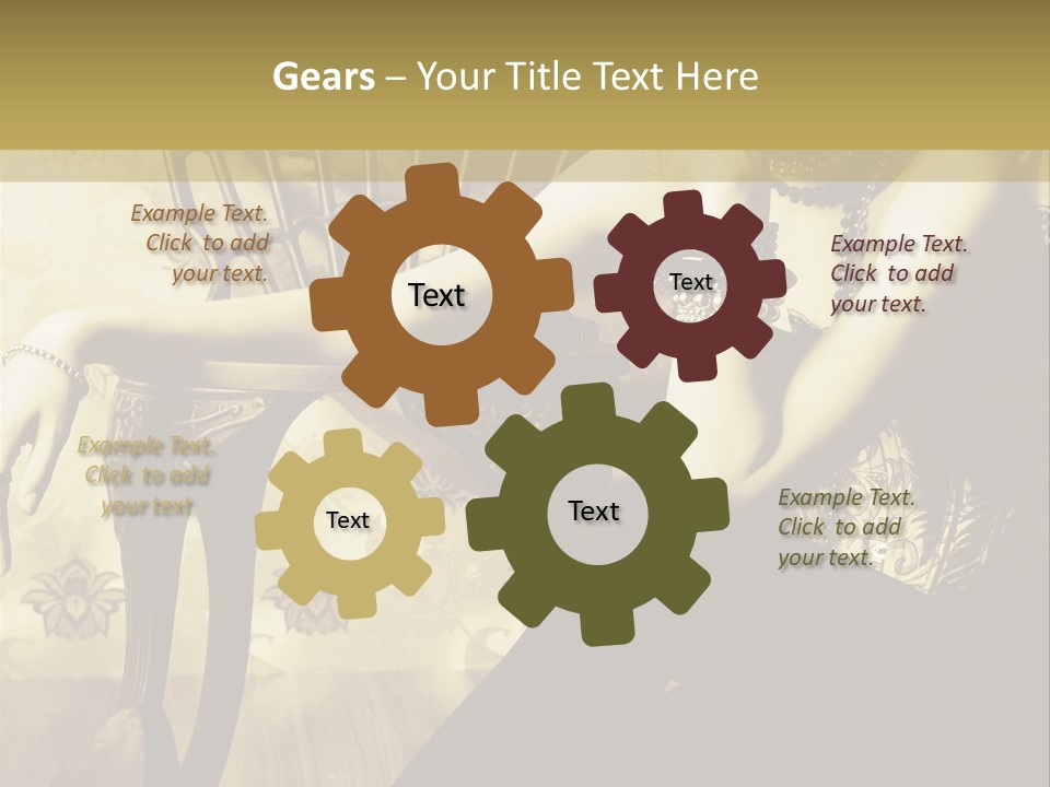 Elegant Model Romantic PowerPoint Template