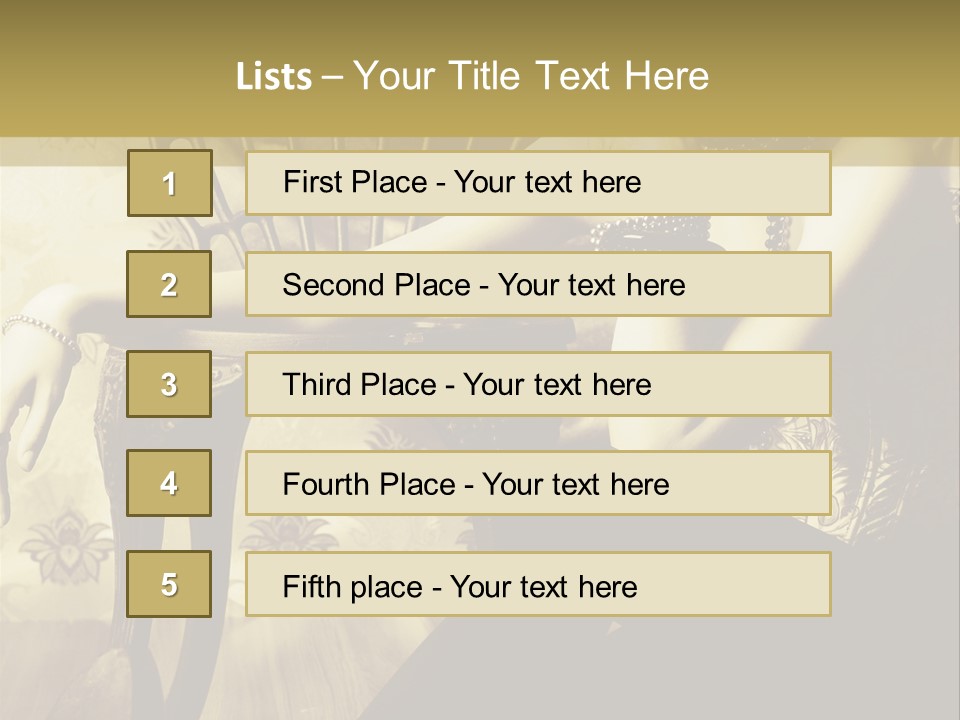 Elegant Model Romantic PowerPoint Template