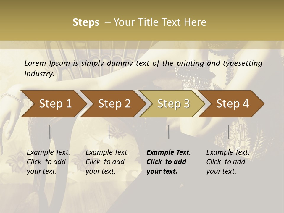 Elegant Model Romantic PowerPoint Template