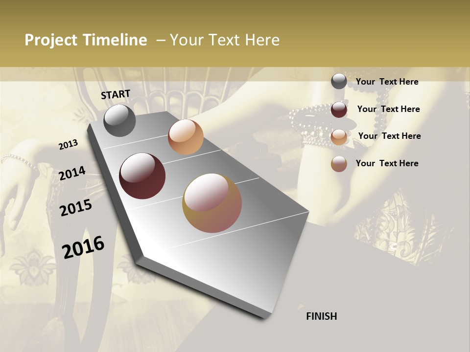 Elegant Model Romantic PowerPoint Template