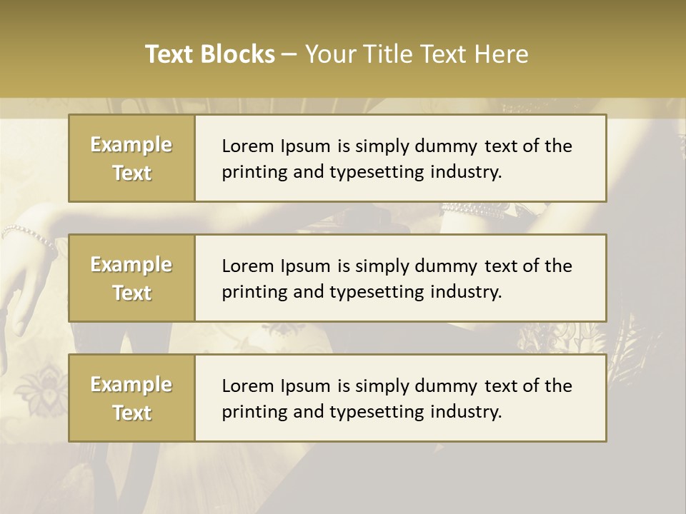 Elegant Model Romantic PowerPoint Template