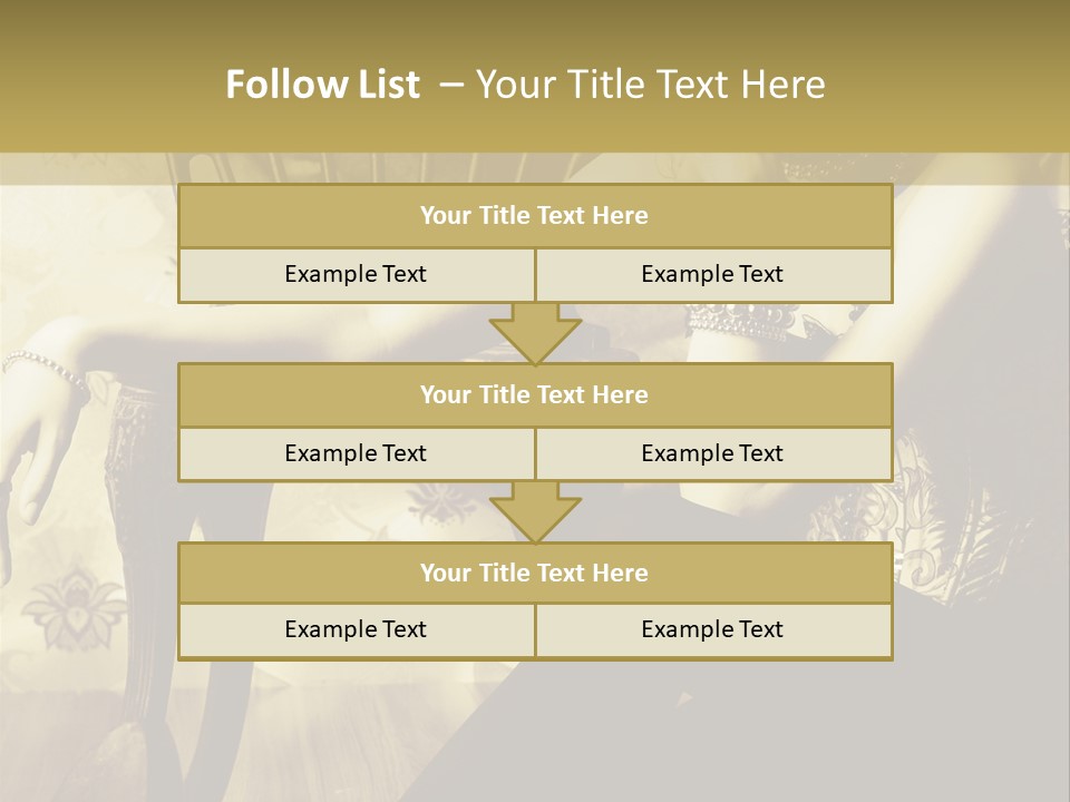 Elegant Model Romantic PowerPoint Template