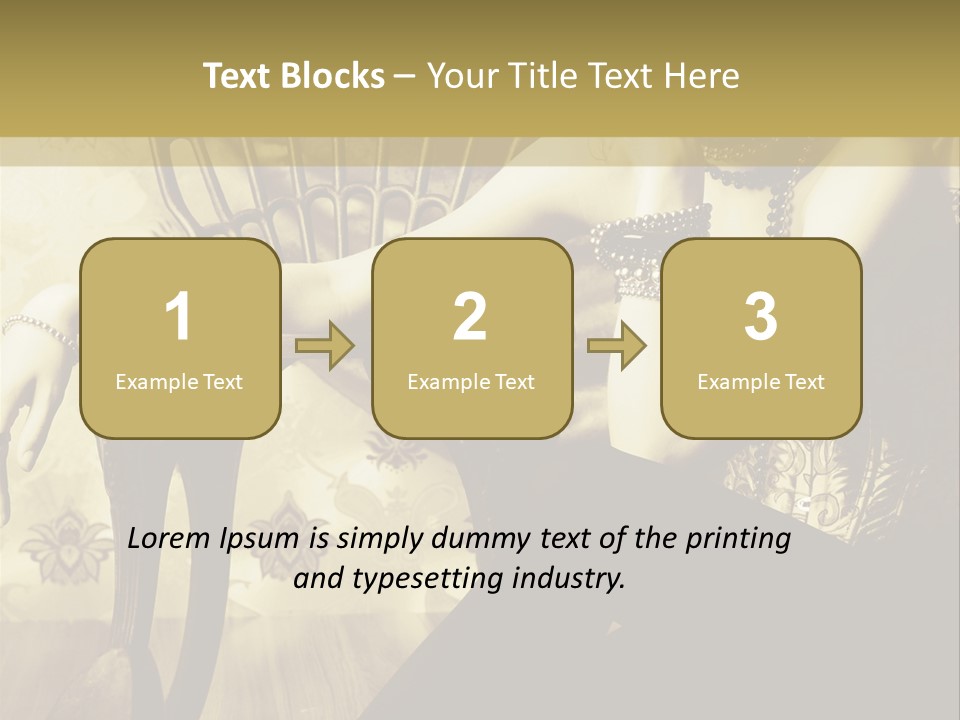Elegant Model Romantic PowerPoint Template