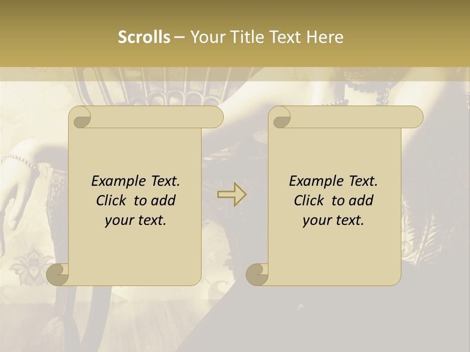 Elegant Model Romantic PowerPoint Template