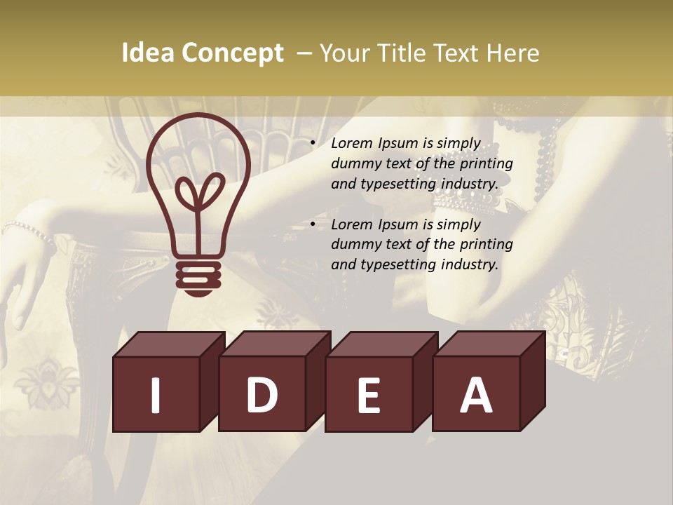 Elegant Model Romantic PowerPoint Template