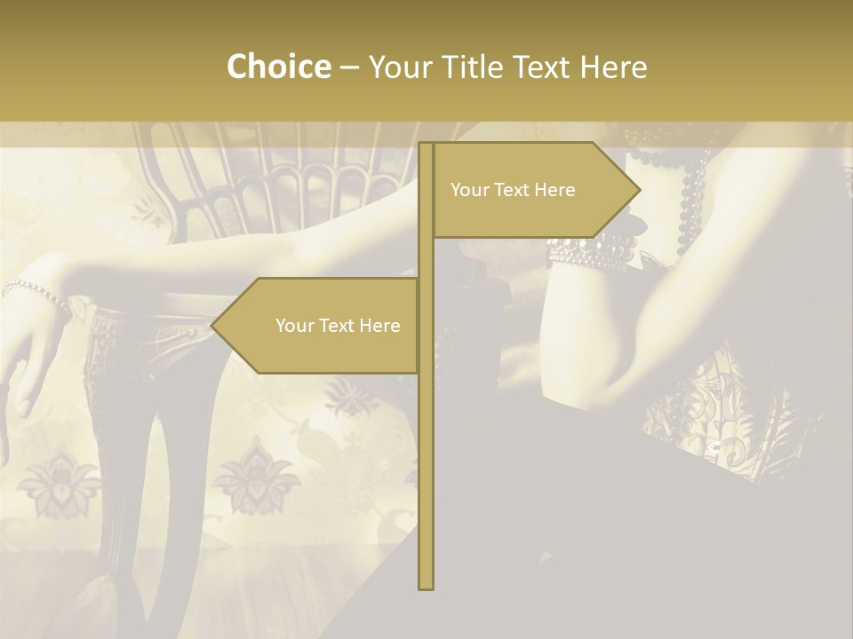 Elegant Model Romantic PowerPoint Template