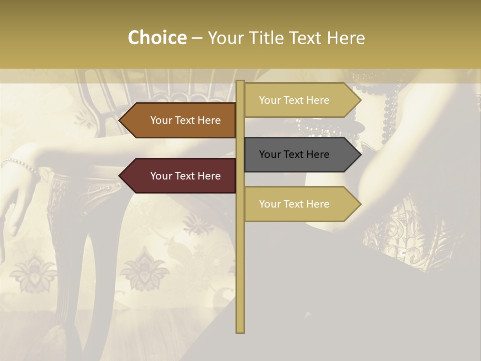 Elegant Model Romantic PowerPoint Template