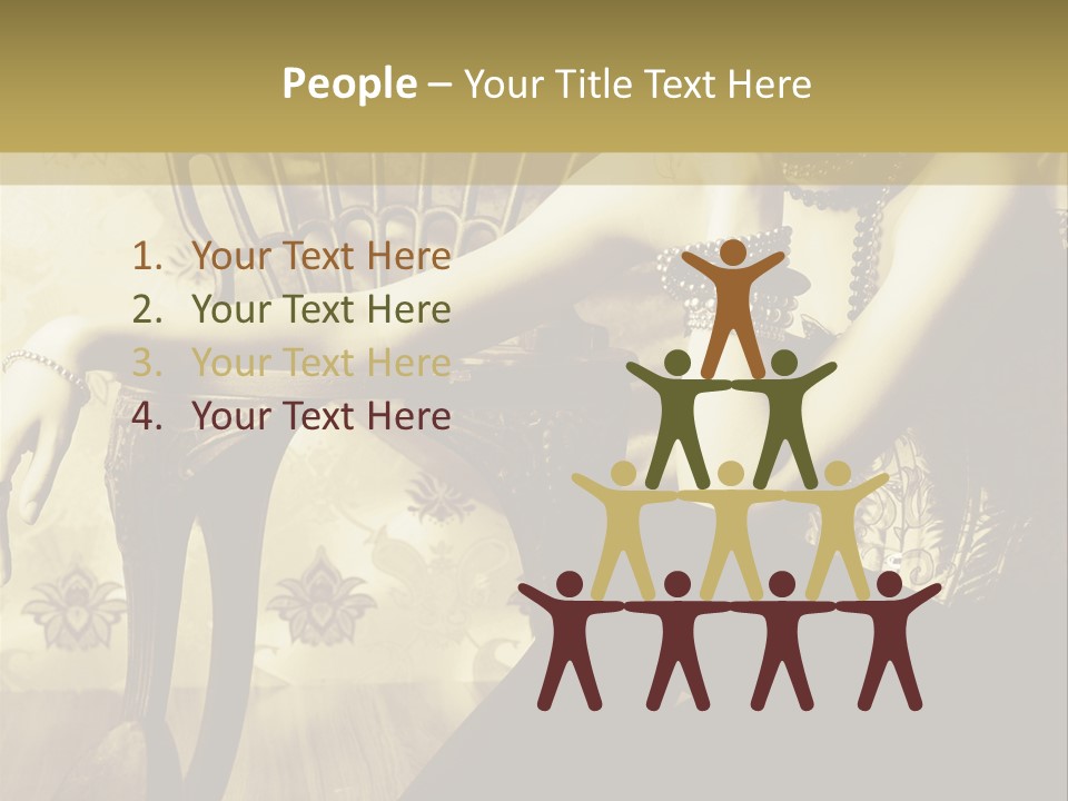 Elegant Model Romantic PowerPoint Template