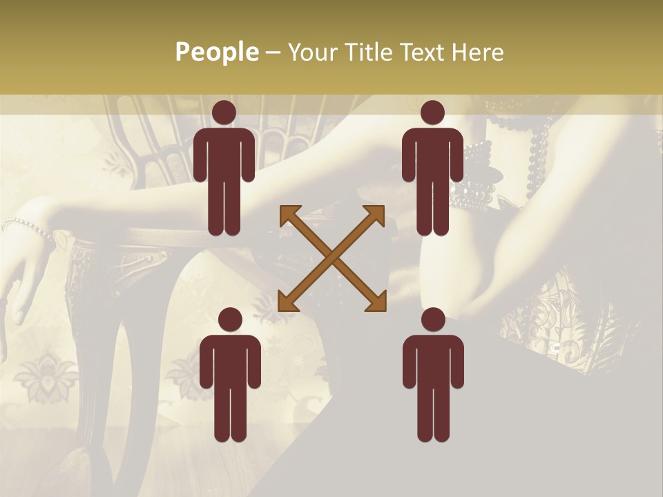 Elegant Model Romantic PowerPoint Template