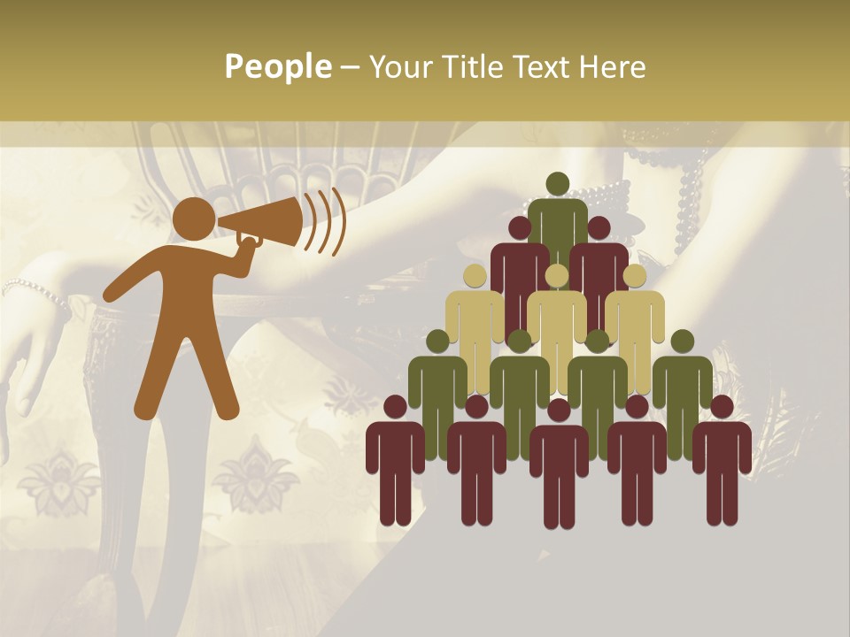 Elegant Model Romantic PowerPoint Template