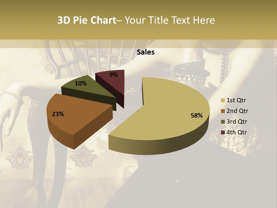 Elegant Model Romantic PowerPoint Template
