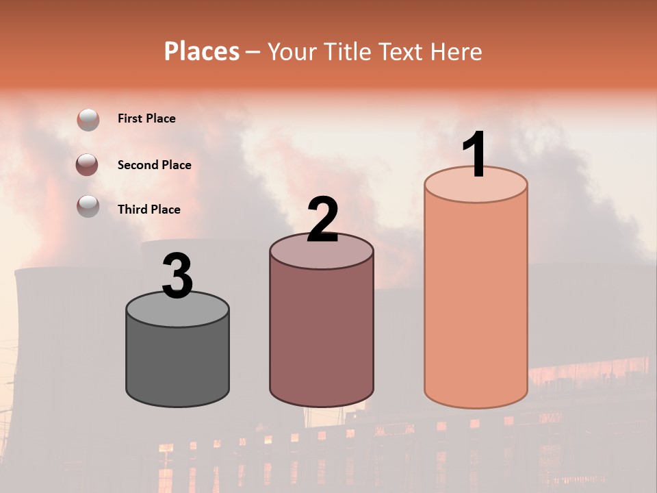 Construction Carbon Silhouette PowerPoint Template