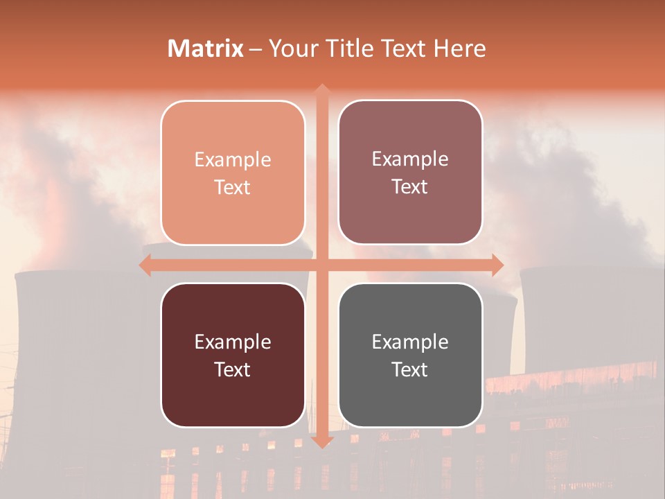 Construction Carbon Silhouette PowerPoint Template