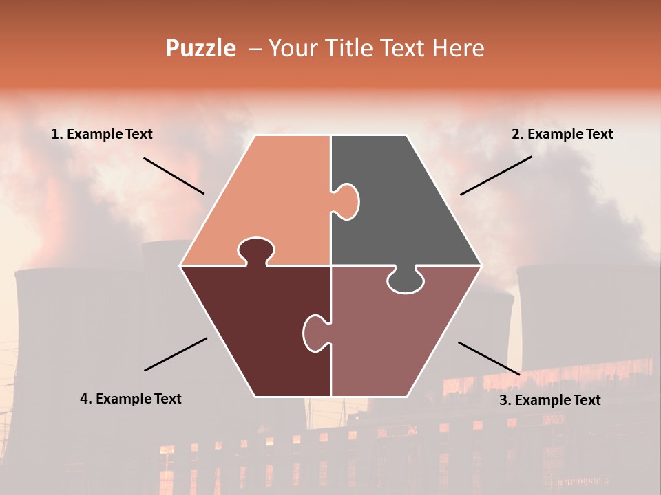 Construction Carbon Silhouette PowerPoint Template