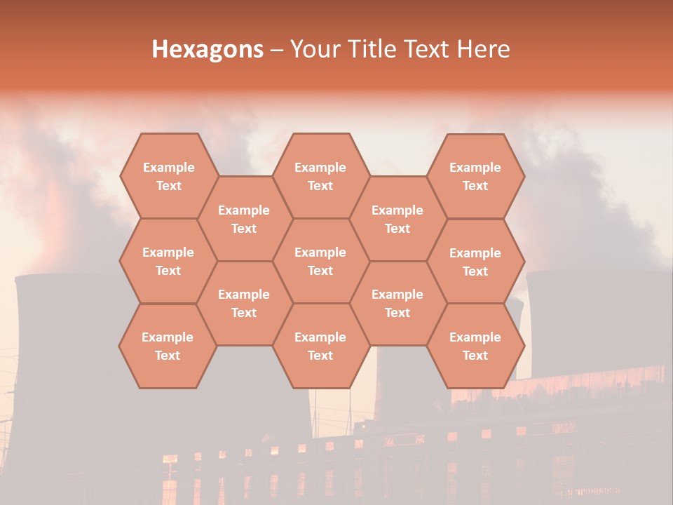 Construction Carbon Silhouette PowerPoint Template