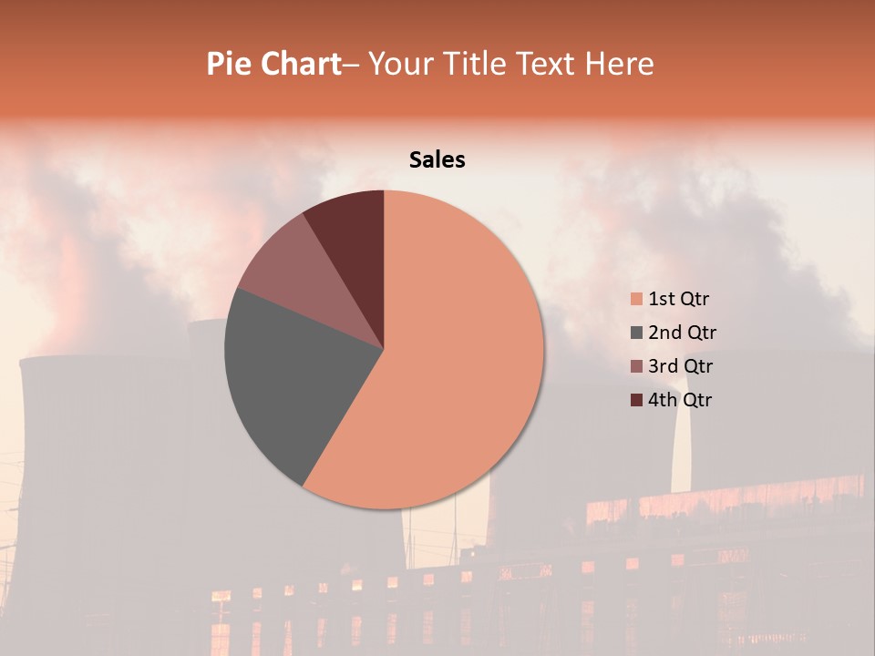 Construction Carbon Silhouette PowerPoint Template