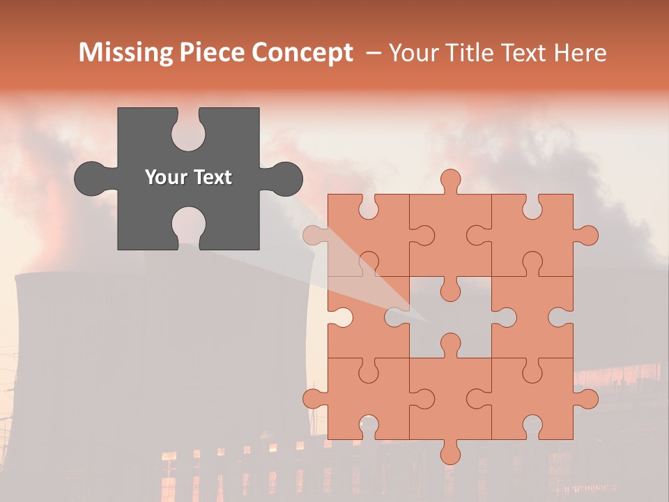 Construction Carbon Silhouette PowerPoint Template