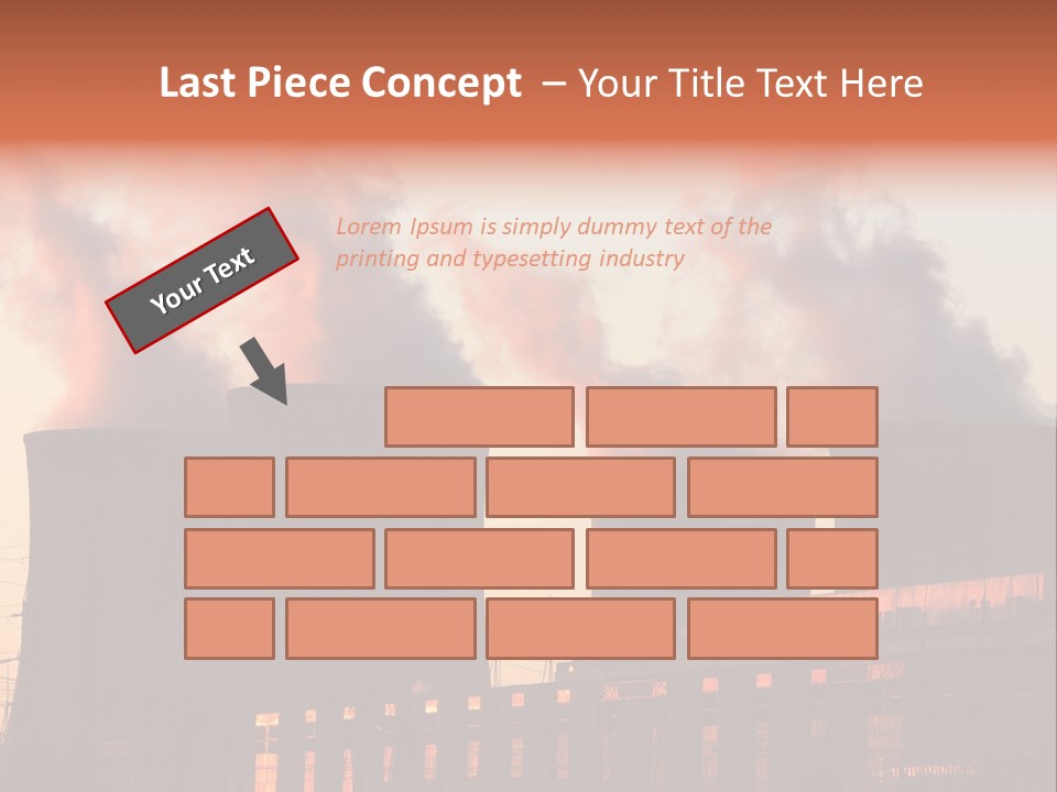 Construction Carbon Silhouette PowerPoint Template