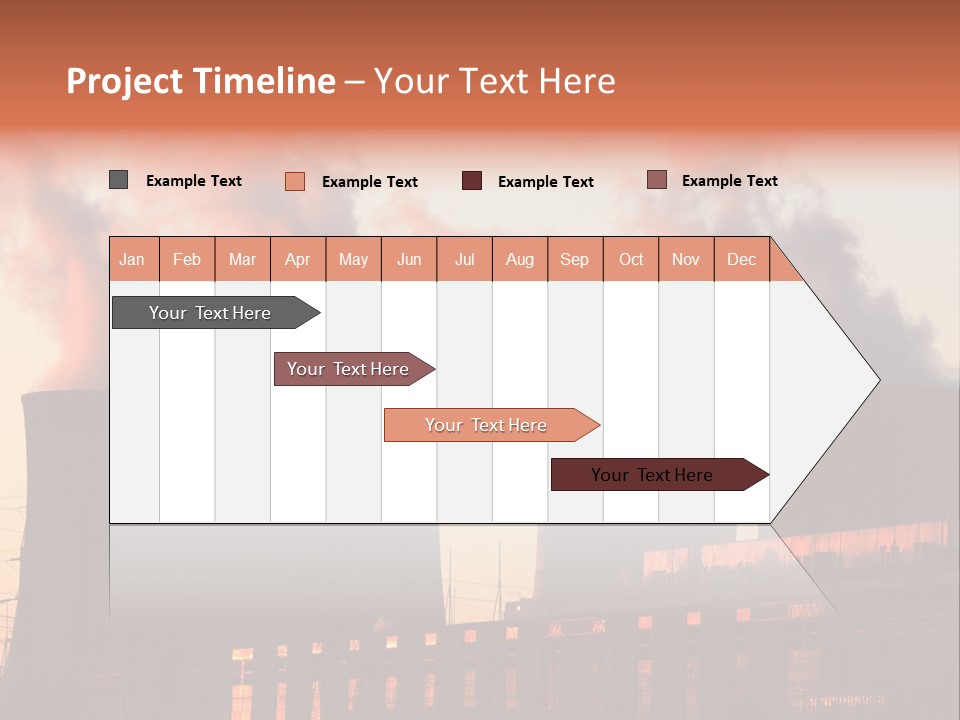 Construction Carbon Silhouette PowerPoint Template