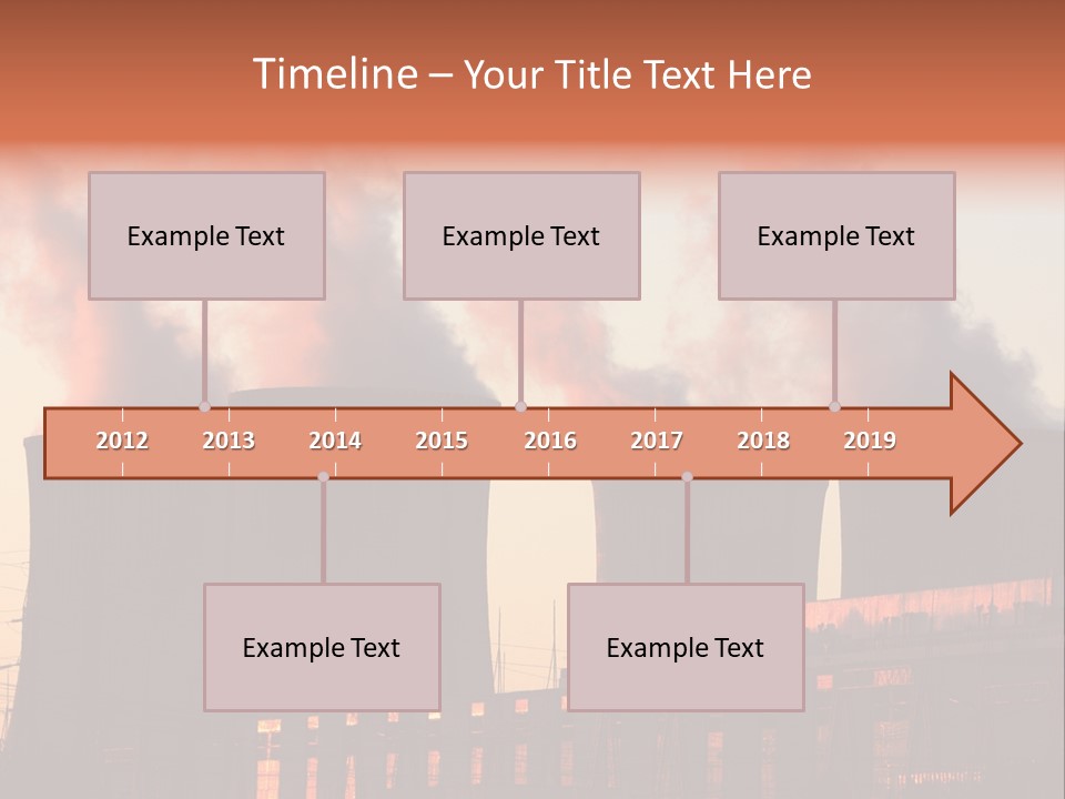 Construction Carbon Silhouette PowerPoint Template
