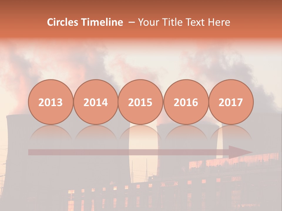 Construction Carbon Silhouette PowerPoint Template