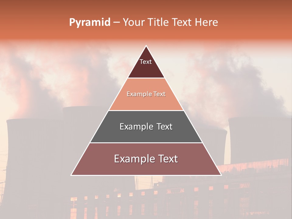 Construction Carbon Silhouette PowerPoint Template