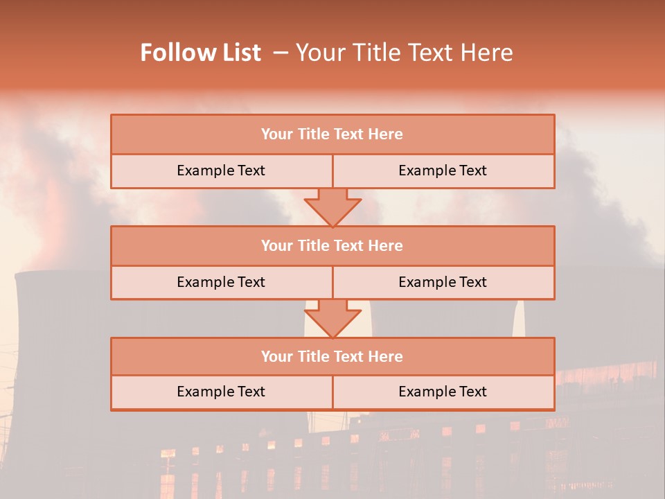 Construction Carbon Silhouette PowerPoint Template