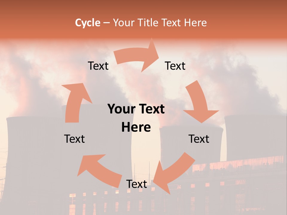 Construction Carbon Silhouette PowerPoint Template