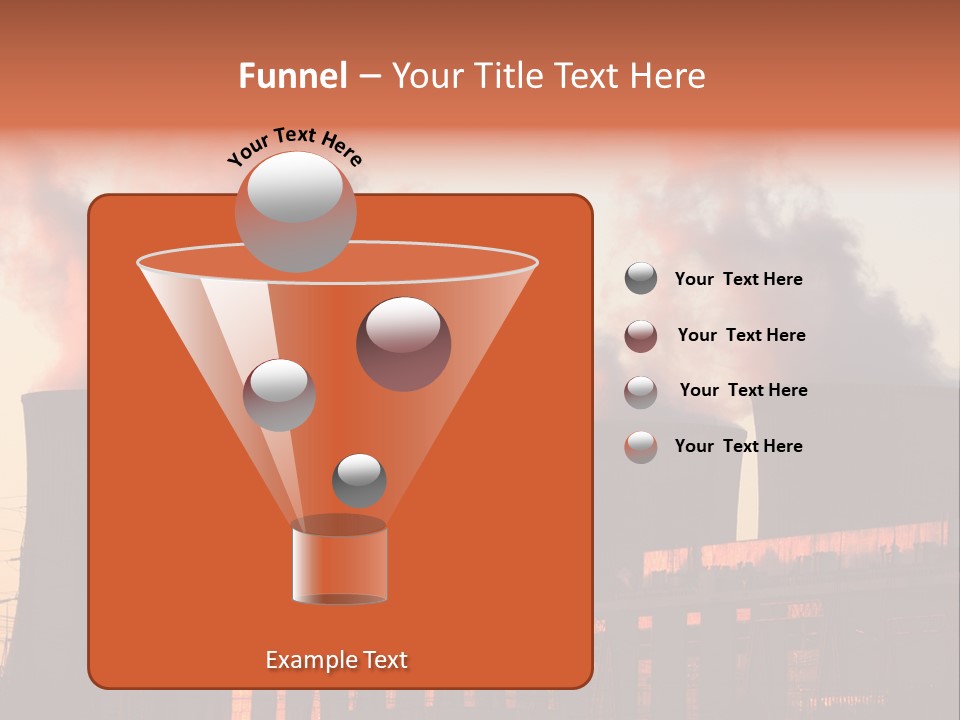 Construction Carbon Silhouette PowerPoint Template