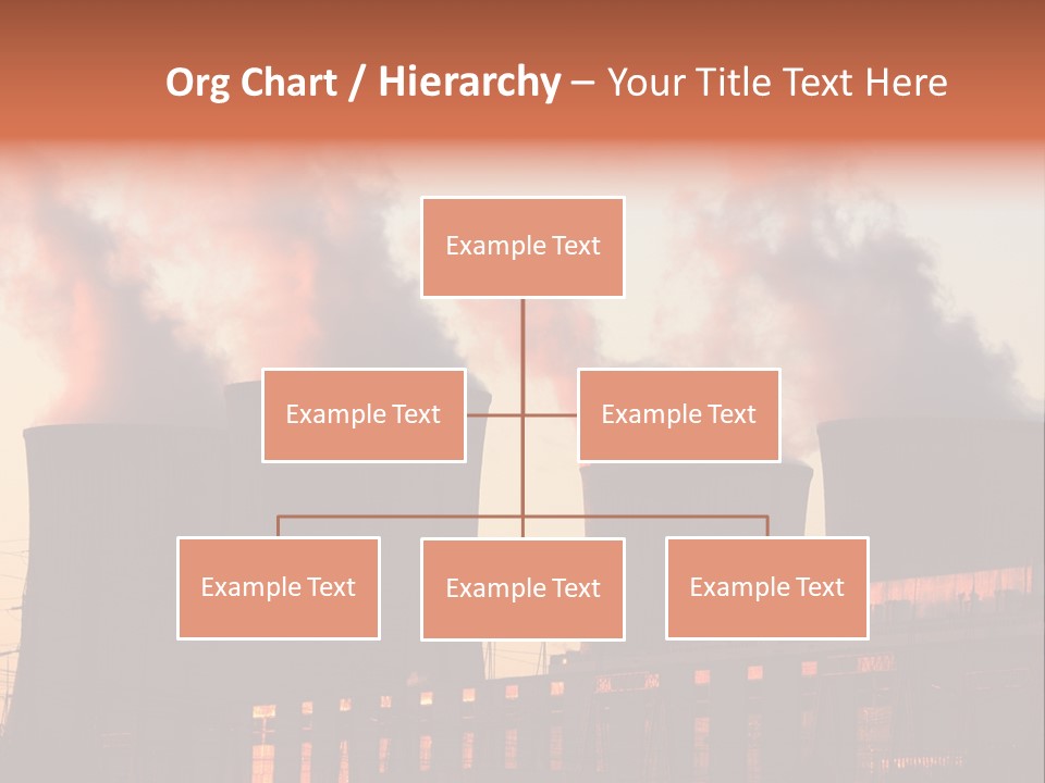 Construction Carbon Silhouette PowerPoint Template