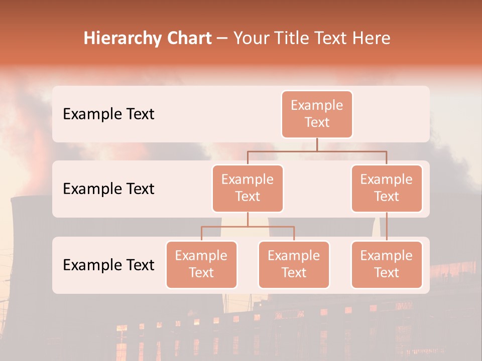 Construction Carbon Silhouette PowerPoint Template