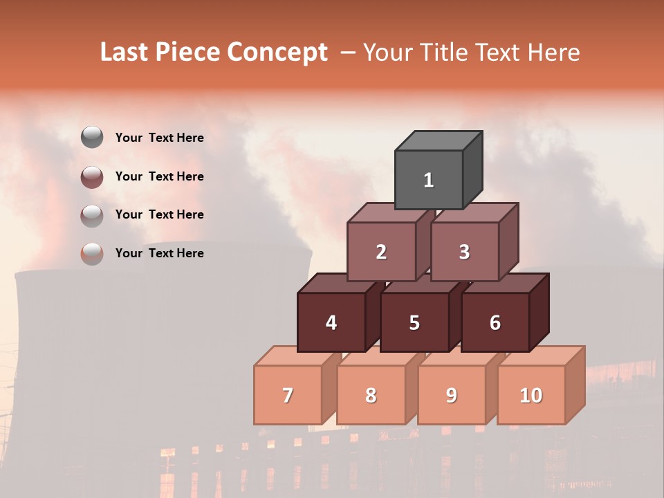 Construction Carbon Silhouette PowerPoint Template