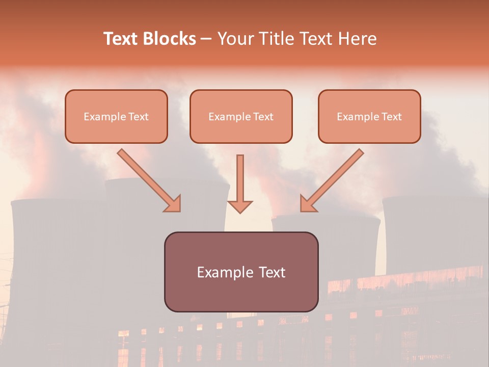 Construction Carbon Silhouette PowerPoint Template
