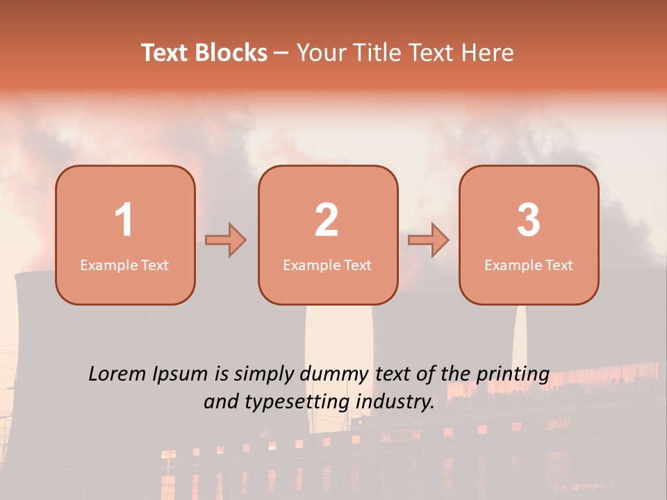 Construction Carbon Silhouette PowerPoint Template