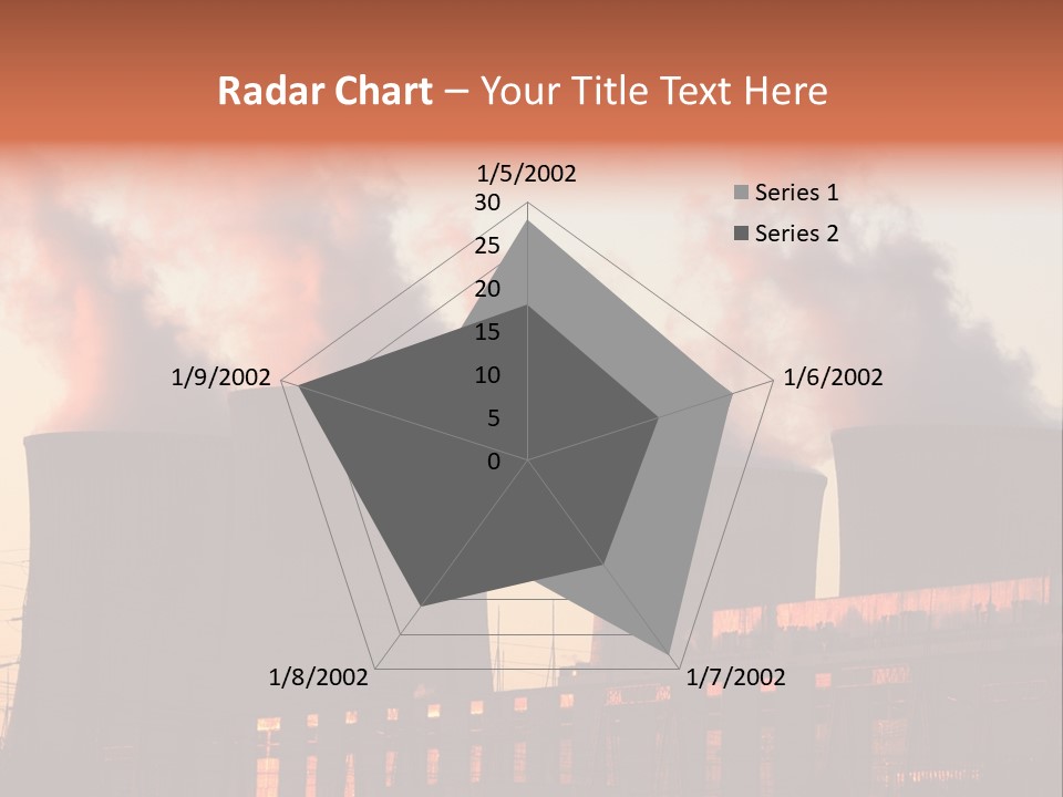 Construction Carbon Silhouette PowerPoint Template