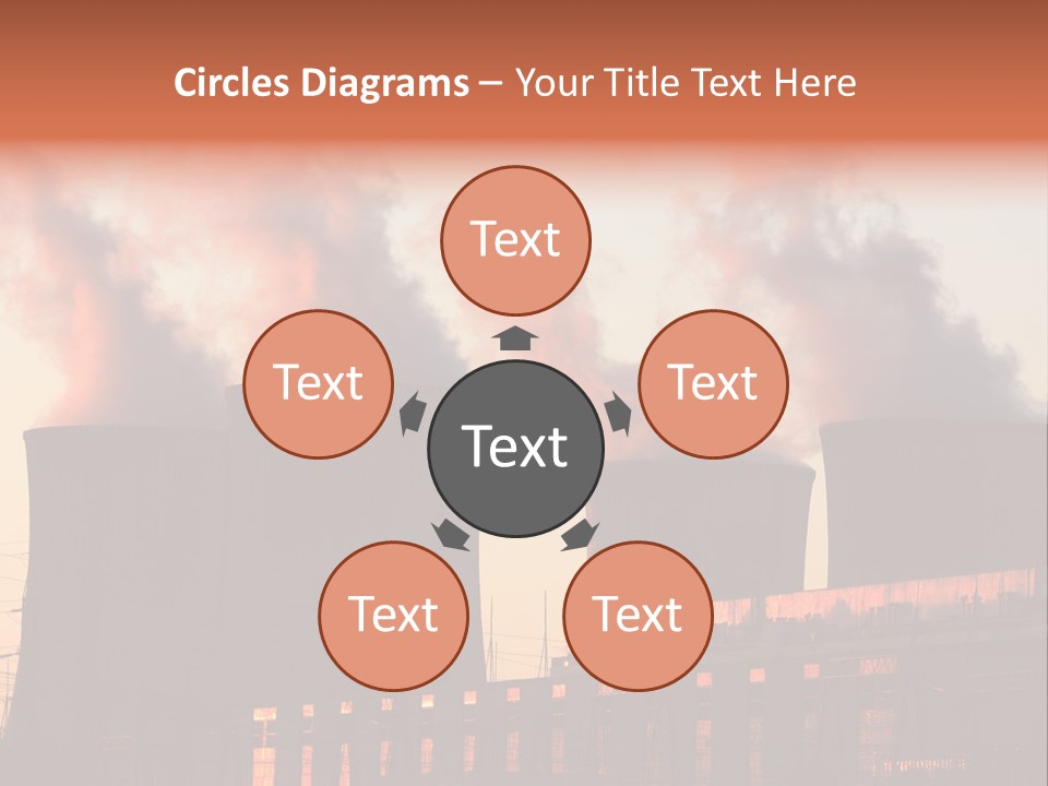 Construction Carbon Silhouette PowerPoint Template