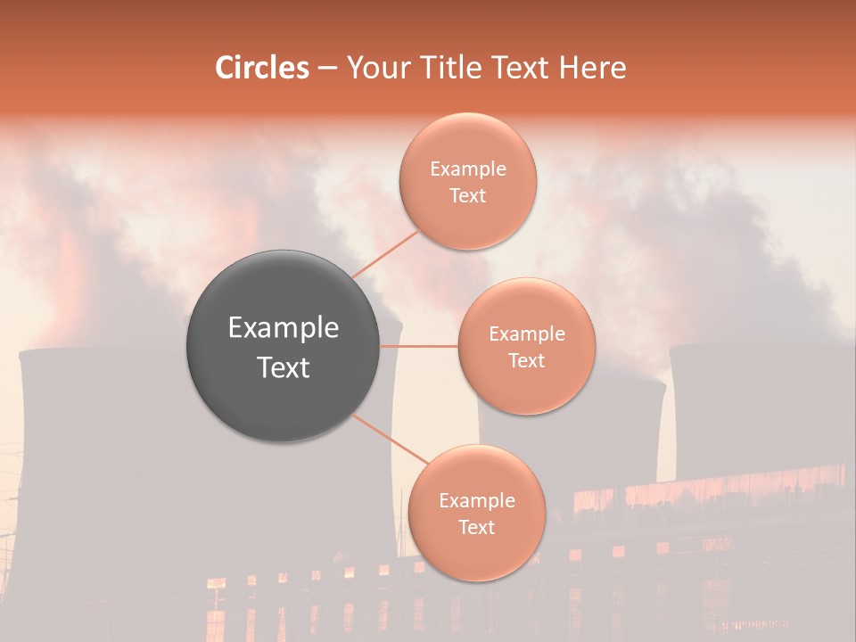 Construction Carbon Silhouette PowerPoint Template