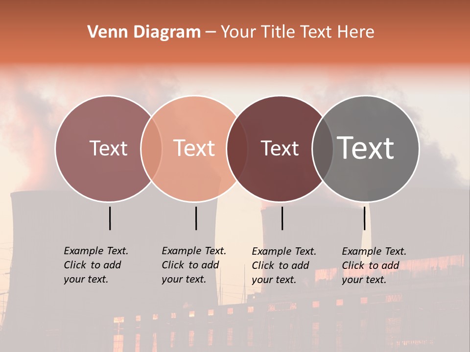 Construction Carbon Silhouette PowerPoint Template