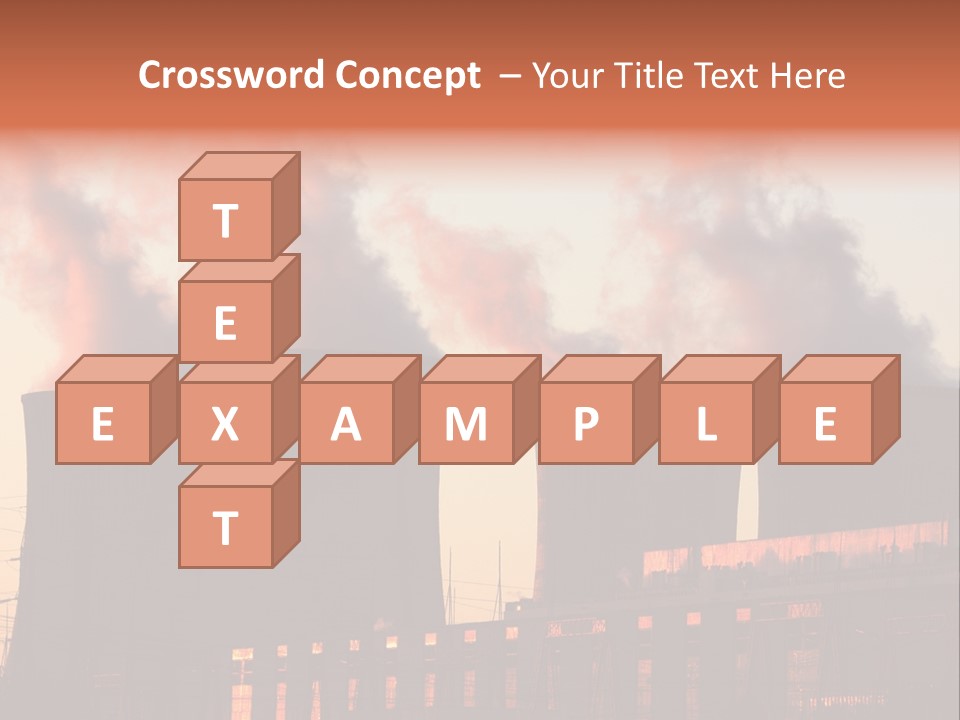 Construction Carbon Silhouette PowerPoint Template