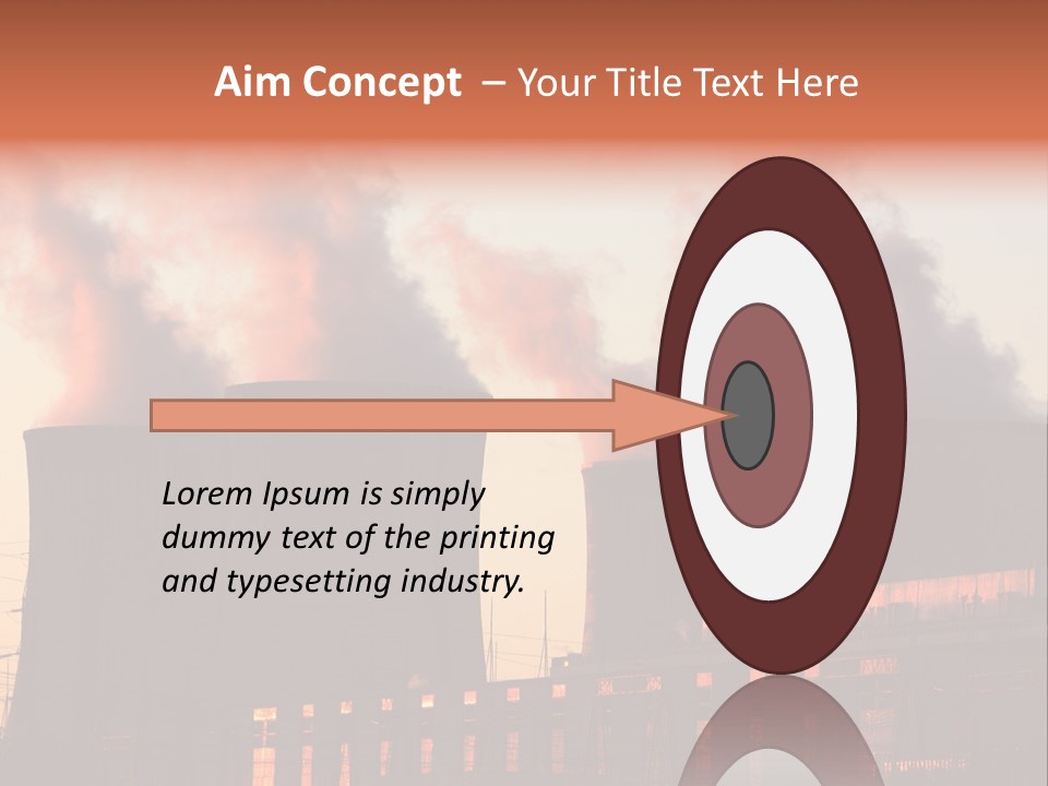 Construction Carbon Silhouette PowerPoint Template