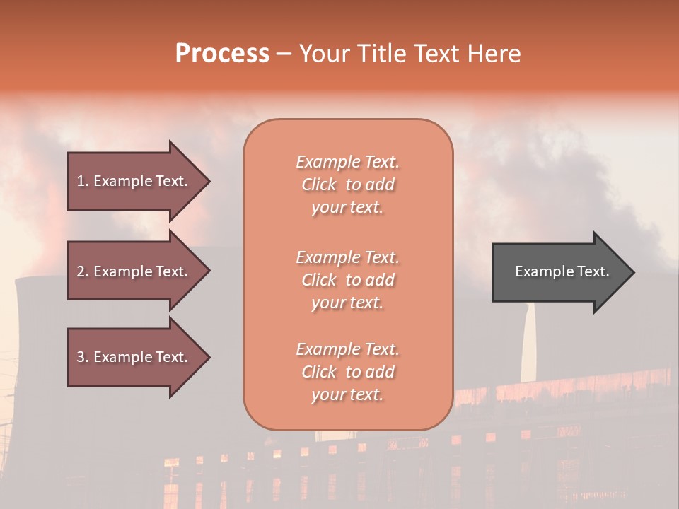 Construction Carbon Silhouette PowerPoint Template