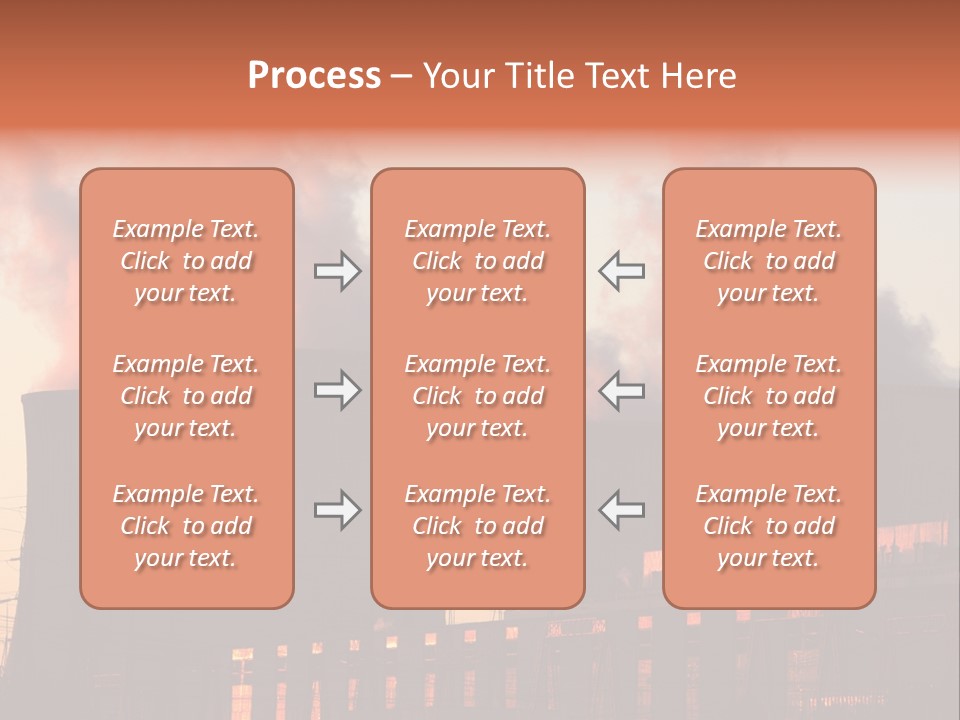 Construction Carbon Silhouette PowerPoint Template
