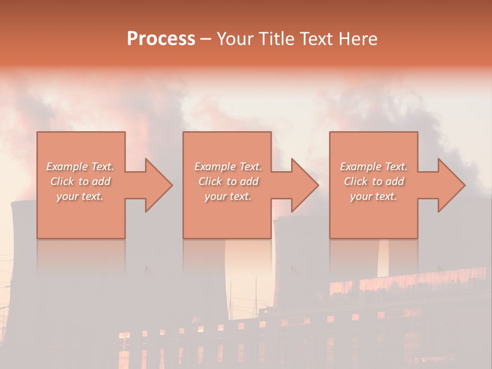 Construction Carbon Silhouette PowerPoint Template