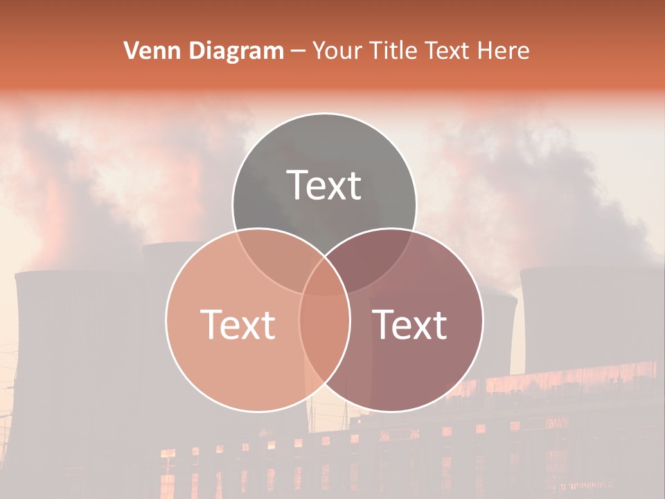 Construction Carbon Silhouette PowerPoint Template