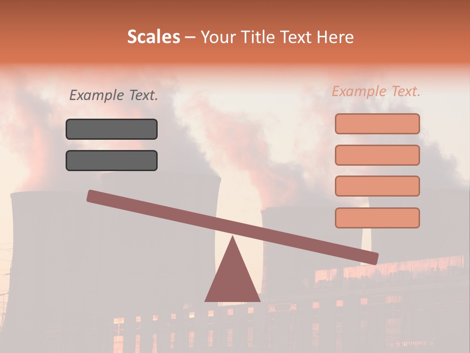 Construction Carbon Silhouette PowerPoint Template