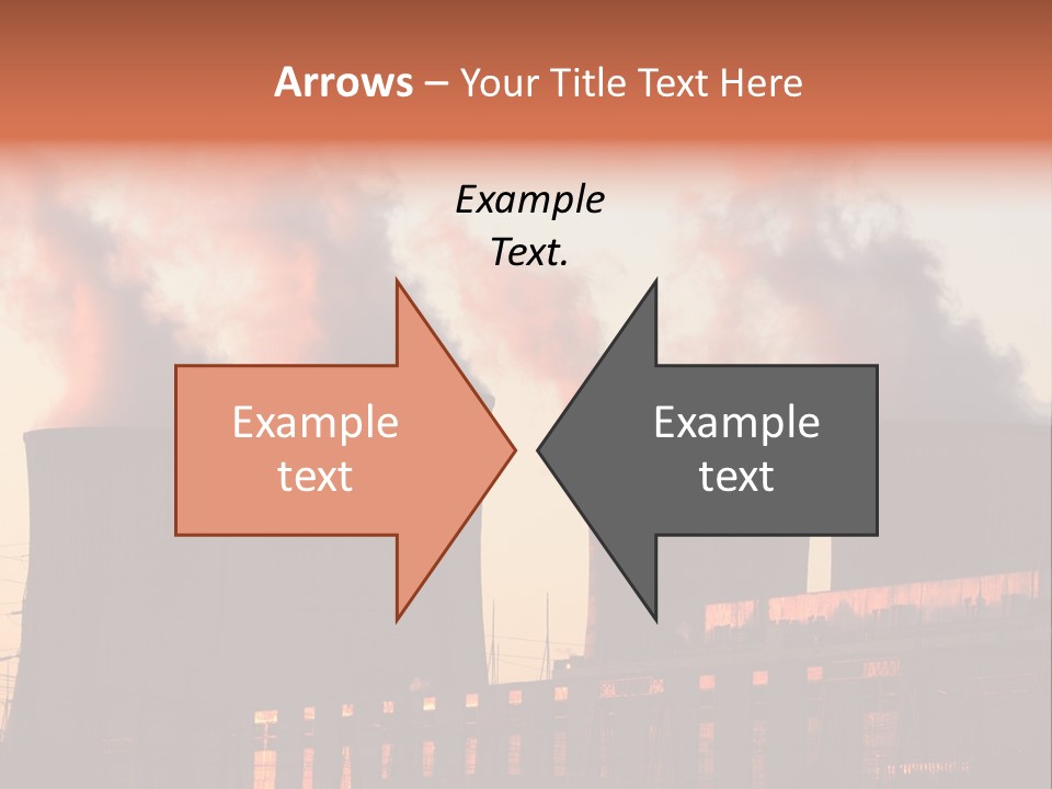 Construction Carbon Silhouette PowerPoint Template