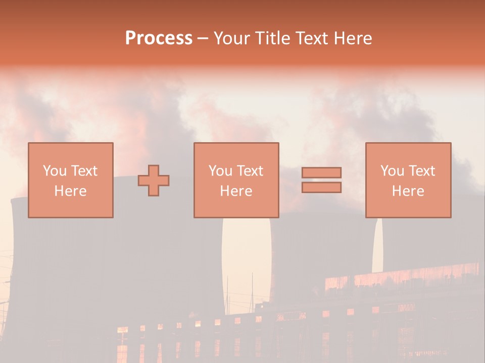 Construction Carbon Silhouette PowerPoint Template